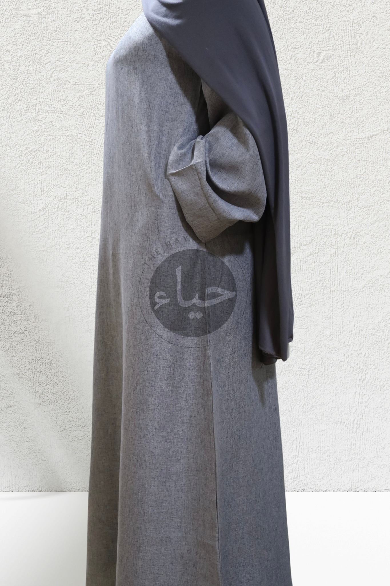 Linen Abaya - Gray