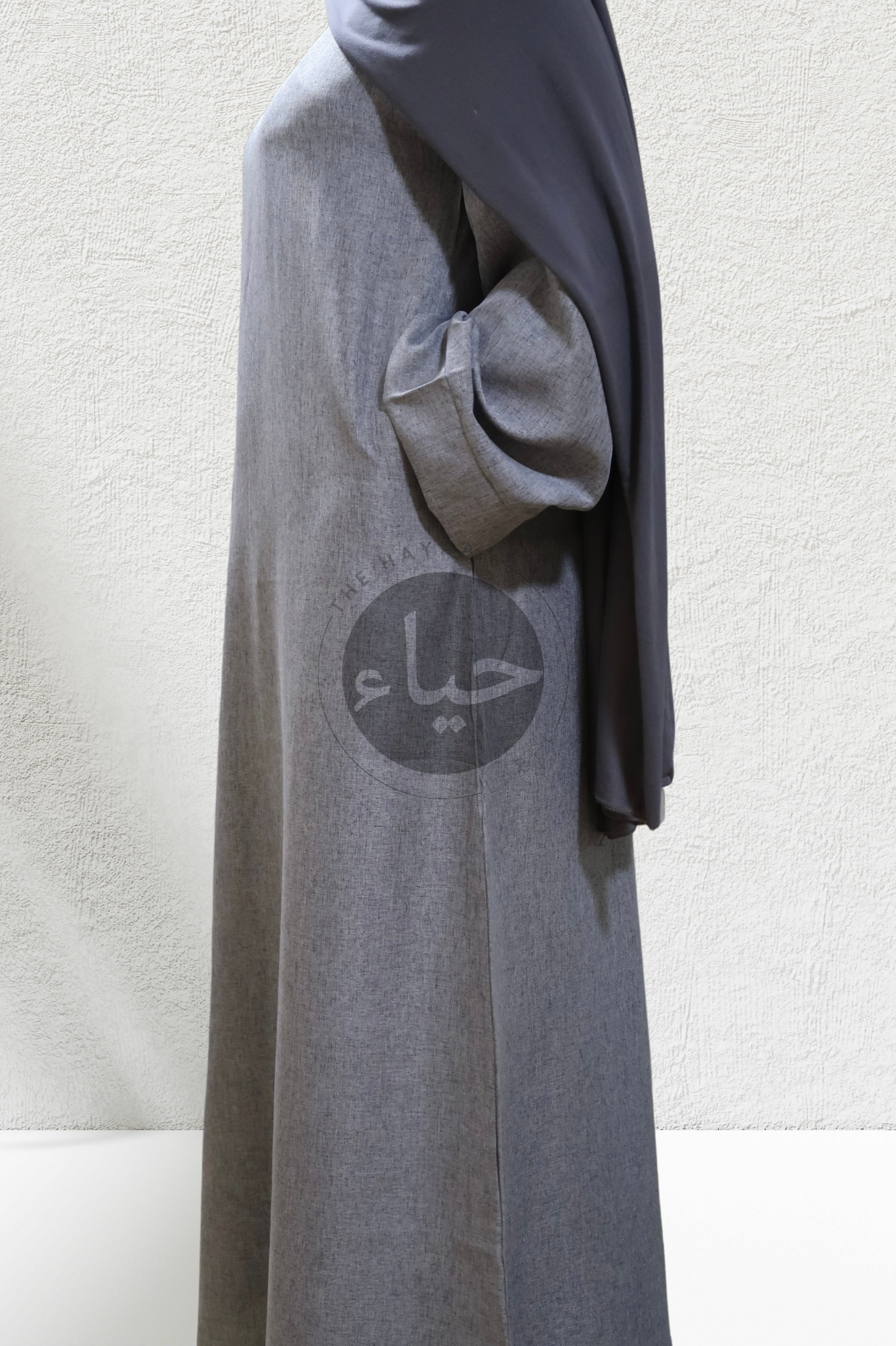 Abaya en Lin - Gris