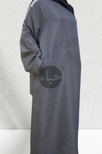 Abaya en Lin - Gris