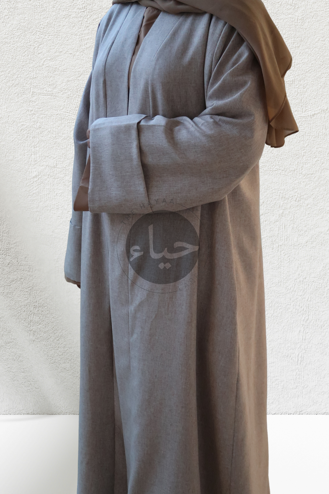 Abaya Ouverte en Lin - Taro