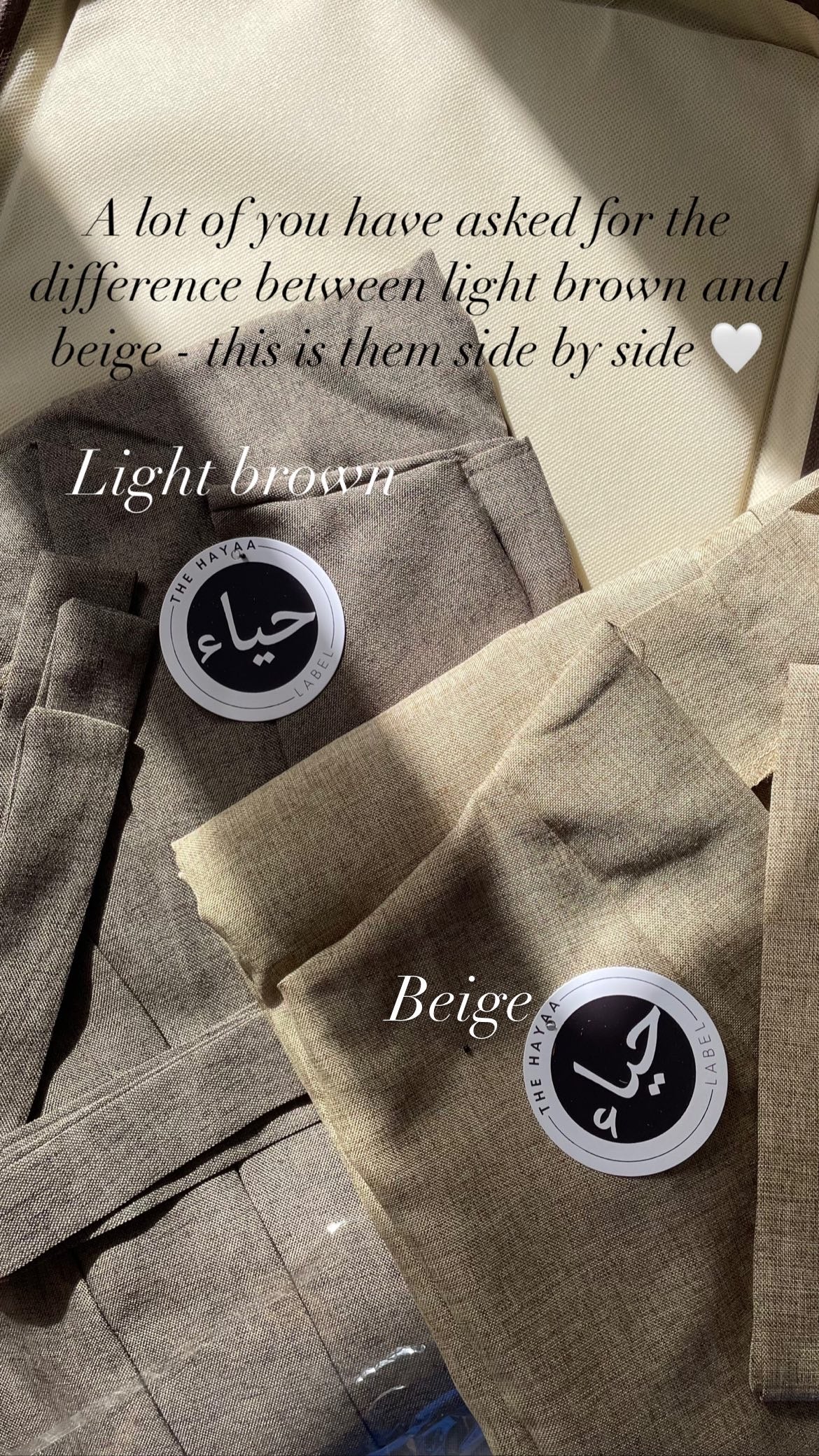 Abaya Ouverte en Lin - Beige
